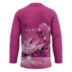 Personalised Australia Breast Cancer Awareness Hockey Jersey Sydney Opera House Butterfly Pink Ribbon - Aussie Hoodie