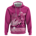 Personalised Australia Breast Cancer Awareness Hoodie Sydney Opera House Butterfly Pink Ribbon - Aussie Hoodie