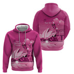 Personalised Australia Breast Cancer Awareness Hoodie Sydney Opera House Butterfly Pink Ribbon - Aussie Hoodie