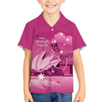 Personalised Australia Breast Cancer Awareness Kid Hawaiian Shirt Sydney Opera House Butterfly Pink Ribbon - Aussie Hoodie