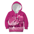 Personalised Australia Breast Cancer Awareness Kid Hoodie Sydney Opera House Butterfly Pink Ribbon - Aussie Hoodie