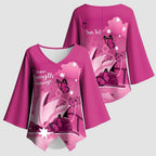 Personalised Australia Breast Cancer Awareness Kimono Sleeve Blouse Sydney Opera House Butterfly Pink Ribbon - Aussie Hoodie
