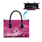 Australia Breast Cancer Awareness Leather Bag Sydney Opera House Butterfly Pink Ribbon - Aussie Hoodie