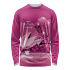 Personalised Australia Breast Cancer Awareness Long Sleeve Shirt Sydney Opera House Butterfly Pink Ribbon - Aussie Hoodie