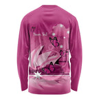 Personalised Australia Breast Cancer Awareness Long Sleeve Shirt Sydney Opera House Butterfly Pink Ribbon - Aussie Hoodie
