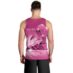 Personalised Australia Breast Cancer Awareness Men Tank Top Sydney Opera House Butterfly Pink Ribbon - Aussie Hoodie