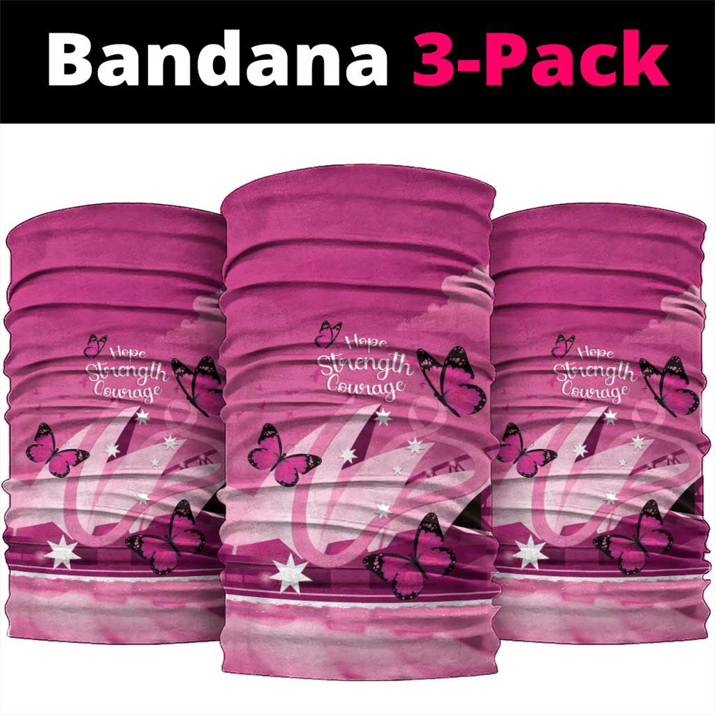 Australia Breast Cancer Awareness Neck Gaiter Sydney Opera House Butterfly Pink Ribbon - Aussie Hoodie