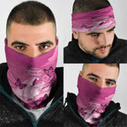 Australia Breast Cancer Awareness Neck Gaiter Sydney Opera House Butterfly Pink Ribbon - Aussie Hoodie