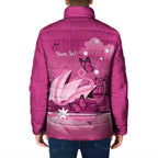 Personalised Australia Breast Cancer Awareness Padded Jacket Sydney Opera House Butterfly Pink Ribbon - Aussie Hoodie