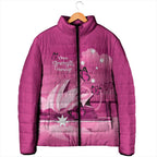 Personalised Australia Breast Cancer Awareness Padded Jacket Sydney Opera House Butterfly Pink Ribbon - Aussie Hoodie