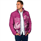Personalised Australia Breast Cancer Awareness Padded Jacket Sydney Opera House Butterfly Pink Ribbon - Aussie Hoodie