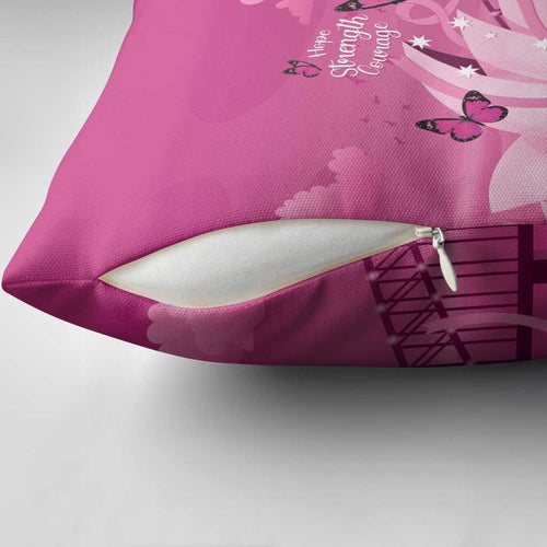 Australia Breast Cancer Awareness Pillow Cover Sydney Opera House Butterfly Pink Ribbon - Aussie Hoodie