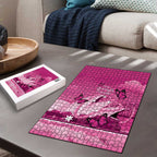 Australia Breast Cancer Awareness Puzzle Sydney Opera House Butterfly Pink Ribbon - Aussie Hoodie