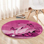 Australia Breast Cancer Awareness Round Carpet Sydney Opera House Butterfly Pink Ribbon - Aussie Hoodie