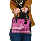 Australia Breast Cancer Awareness Shoulder Handbag Sydney Opera House Butterfly Pink Ribbon - Aussie Hoodie