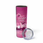 Australia Breast Cancer Awareness Skinny Tumbler Sydney Opera House Butterfly Pink Ribbon - Aussie Hoodie