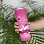 Australia Breast Cancer Awareness Skinny Tumbler Sydney Opera House Butterfly Pink Ribbon - Aussie Hoodie