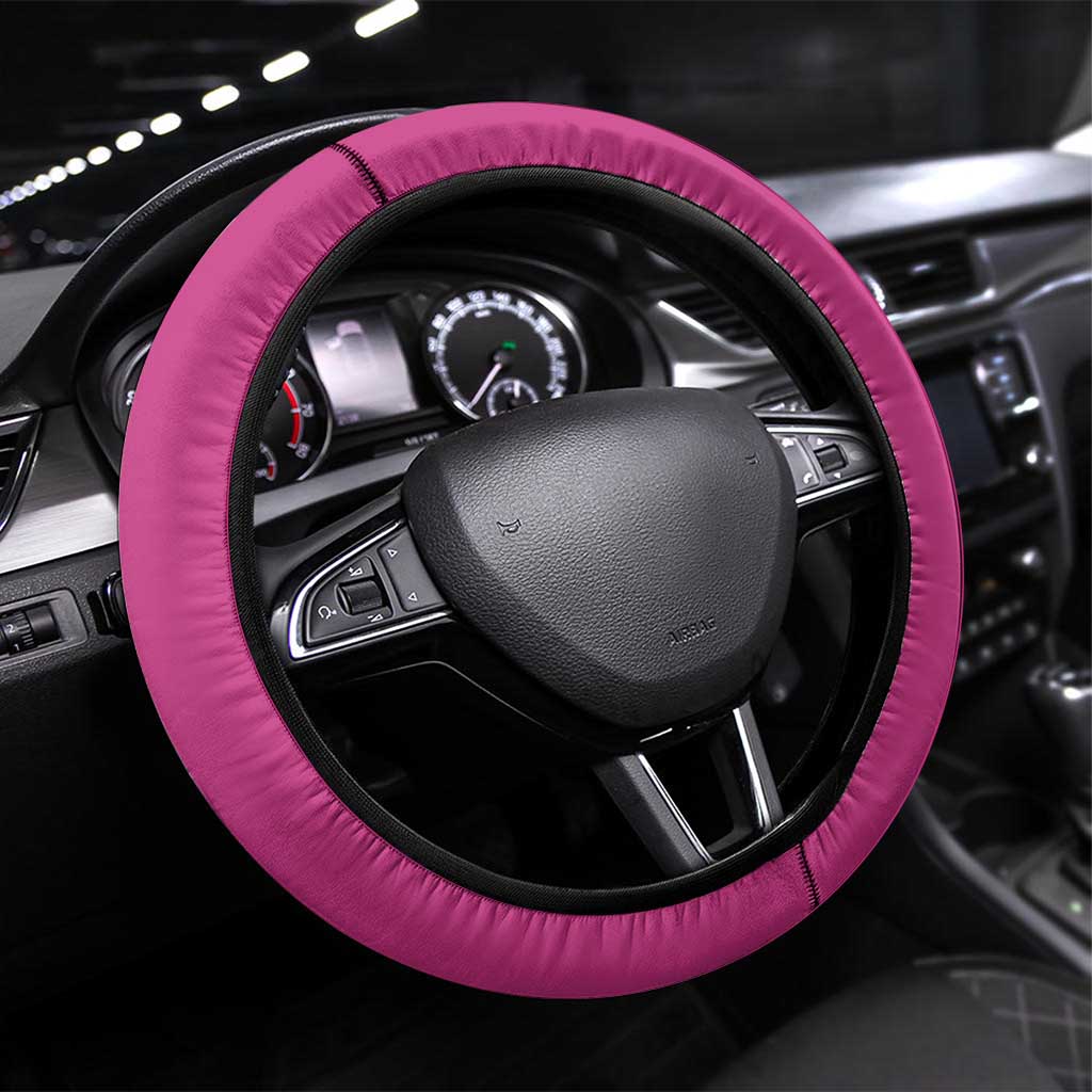 Australia Breast Cancer Awareness Steering Wheel Cover Sydney Opera House Butterfly Pink Ribbon - Aussie Hoodie