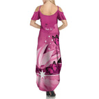 Personalised Australia Breast Cancer Awareness Summer Maxi Dress Sydney Opera House Butterfly Pink Ribbon - Aussie Hoodie