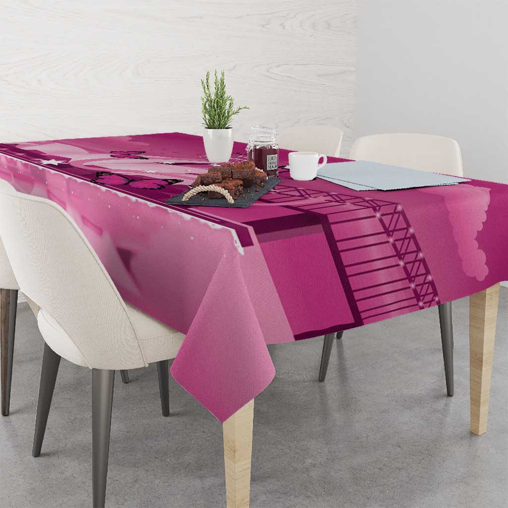 Australia Breast Cancer Awareness Tablecloth Sydney Opera House Butterfly Pink Ribbon - Aussie Hoodie