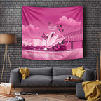 Australia Breast Cancer Awareness Tapestry Sydney Opera House Butterfly Pink Ribbon - Aussie Hoodie