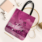 Australia Breast Cancer Awareness Tote Bag Sydney Opera House Butterfly Pink Ribbon - Aussie Hoodie