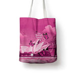 Australia Breast Cancer Awareness Tote Bag Sydney Opera House Butterfly Pink Ribbon - Aussie Hoodie