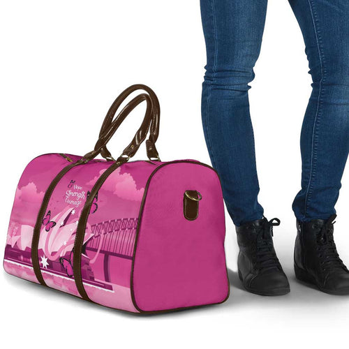 Australia Breast Cancer Awareness Travel Bag Sydney Opera House Butterfly Pink Ribbon - Aussie Hoodie