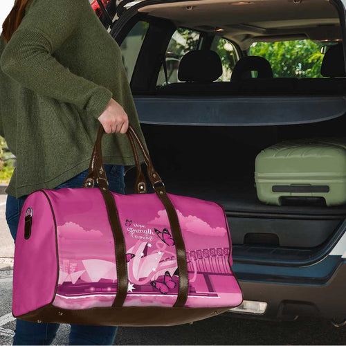 Australia Breast Cancer Awareness Travel Bag Sydney Opera House Butterfly Pink Ribbon - Aussie Hoodie