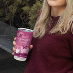 Australia Breast Cancer Awareness Tumbler Cup Sydney Opera House Butterfly Pink Ribbon - Aussie Hoodie