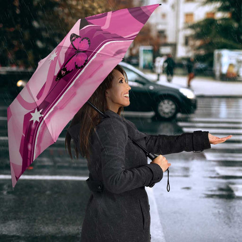 Australia Breast Cancer Awareness Umbrella Sydney Opera House Butterfly Pink Ribbon - Aussie Hoodie