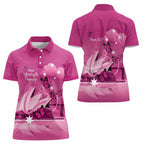Personalised Australia Breast Cancer Awareness Women Polo Shirt Sydney Opera House Butterfly Pink Ribbon - Aussie Hoodie