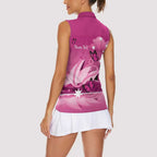 Personalised Australia Breast Cancer Awareness Women Sleeveless Polo Shirt Sydney Opera House Butterfly Pink Ribbon - Aussie Hoodie