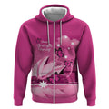 Personalised Australia Breast Cancer Awareness Zip Hoodie Sydney Opera House Butterfly Pink Ribbon - Aussie Hoodie