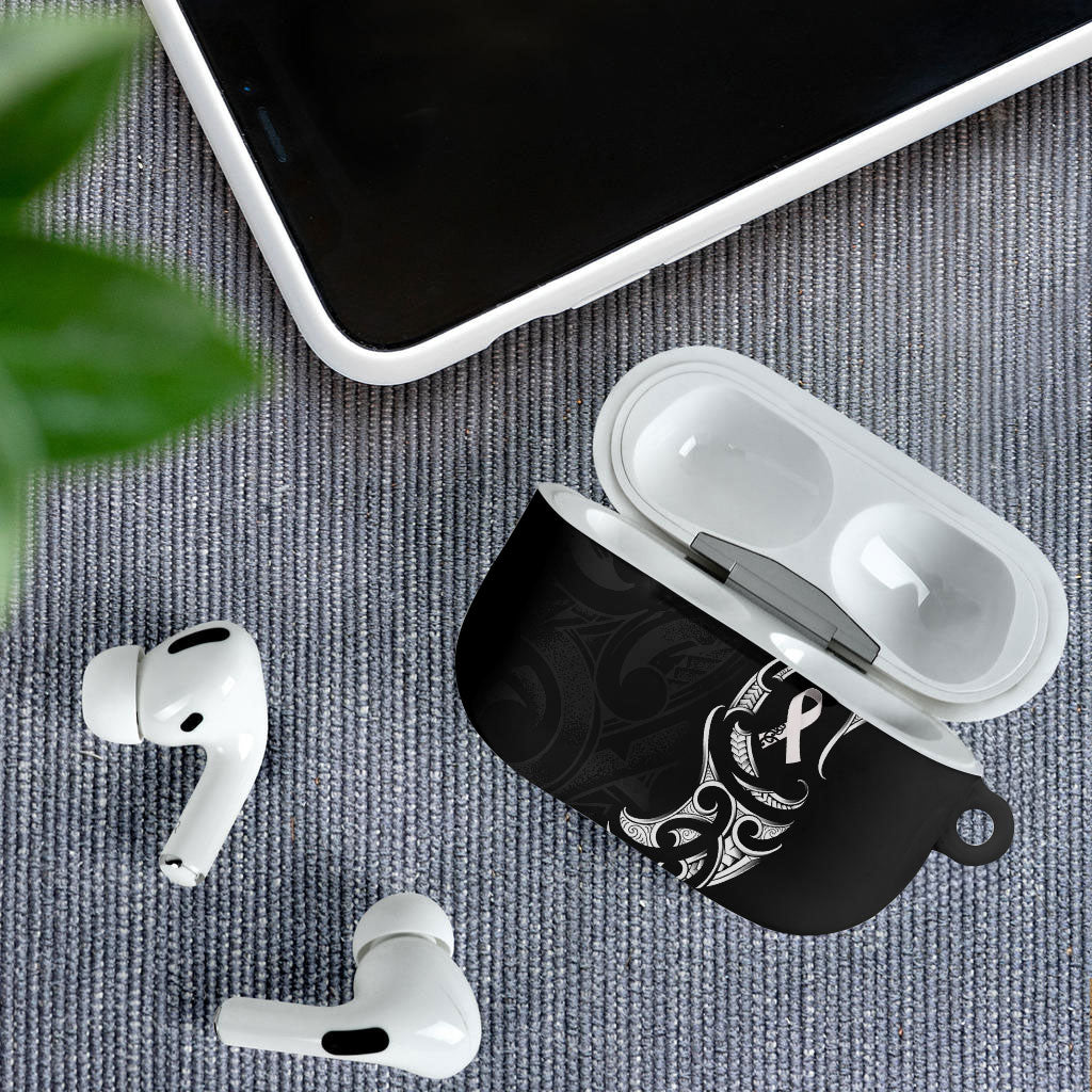 White Ribbon Day New Zealand AirPods Case Aotearoa Maori Pattern