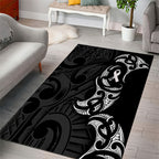 White Ribbon Day New Zealand Area Rug Aotearoa Maori Pattern