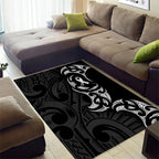 White Ribbon Day New Zealand Area Rug Aotearoa Maori Pattern