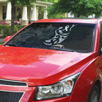 White Ribbon Day New Zealand Auto Sun Shade Aotearoa Maori Pattern