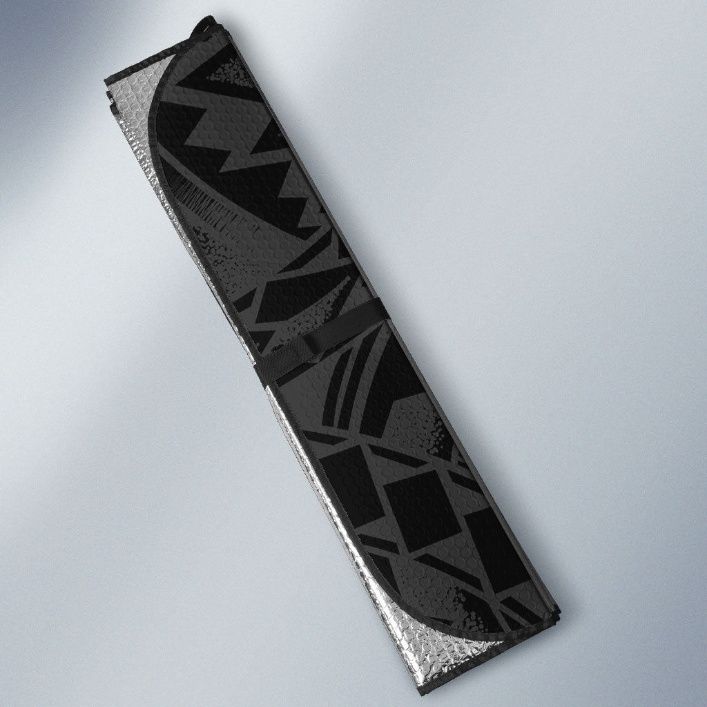White Ribbon Day New Zealand Auto Sun Shade Aotearoa Maori Pattern