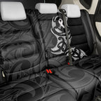 White Ribbon Day New Zealand Back Car Seat Cover Aotearoa Maori Pattern