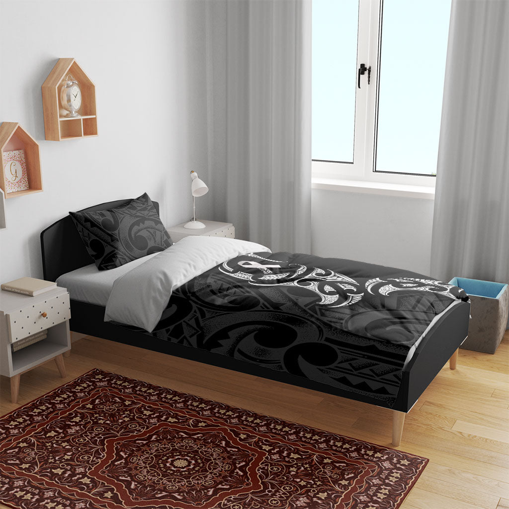 White Ribbon Day New Zealand Bedding Set Aotearoa Maori Pattern