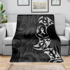 White Ribbon Day New Zealand Blanket Aotearoa Maori Pattern