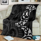 White Ribbon Day New Zealand Blanket Aotearoa Maori Pattern