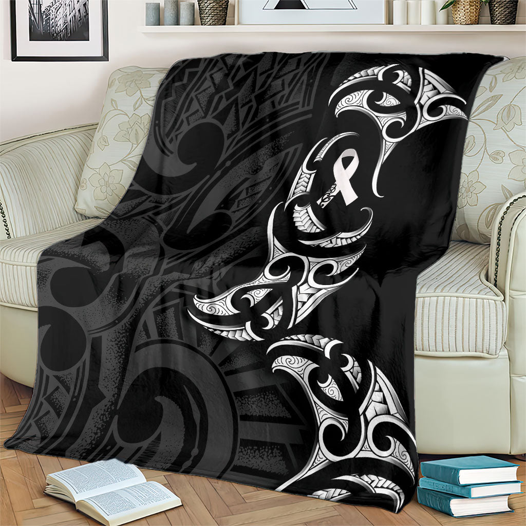 White Ribbon Day New Zealand Blanket Aotearoa Maori Pattern