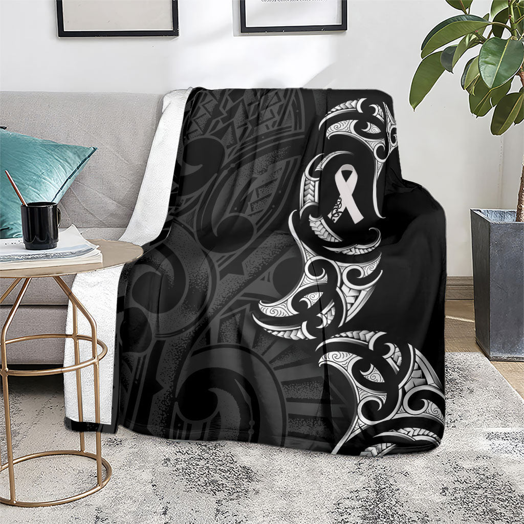 White Ribbon Day New Zealand Blanket Aotearoa Maori Pattern