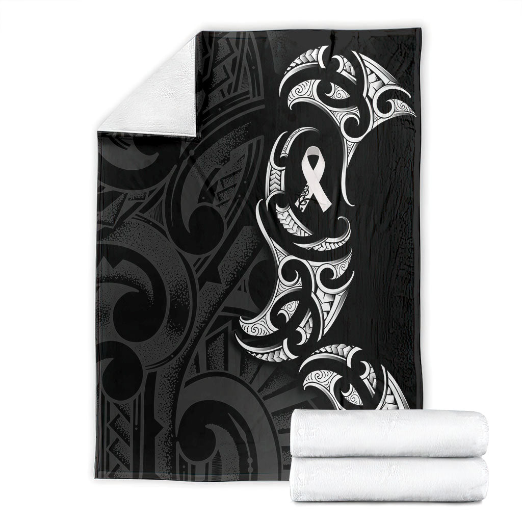 White Ribbon Day New Zealand Blanket Aotearoa Maori Pattern
