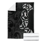 White Ribbon Day New Zealand Blanket Aotearoa Maori Pattern