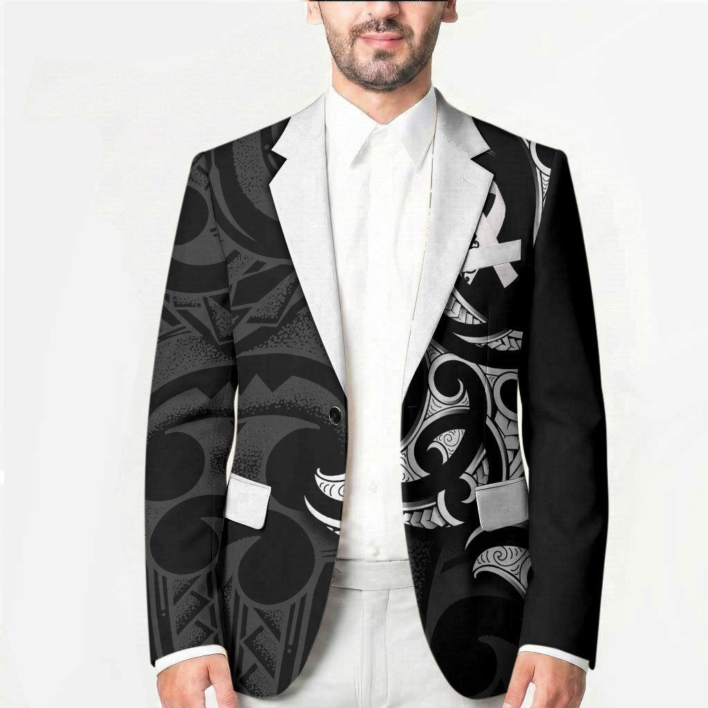 White Ribbon Day New Zealand Blazer Aotearoa Maori Pattern