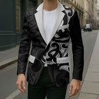 White Ribbon Day New Zealand Blazer Aotearoa Maori Pattern