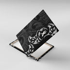 White Ribbon Day New Zealand Canvas Wall Art Aotearoa Maori Pattern